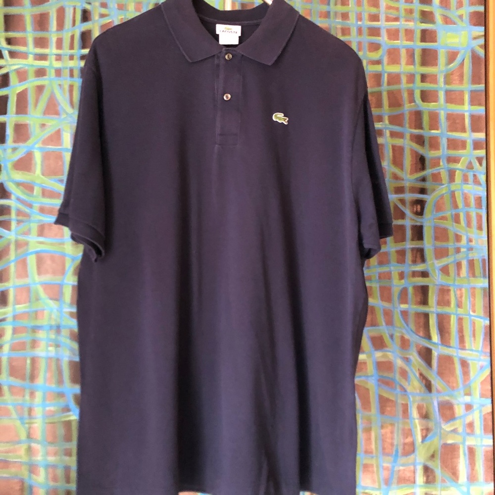 LACOSTE polo size 9 navy blue- Lacoste 4xl